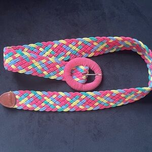 Colorful Braided Women's Belt